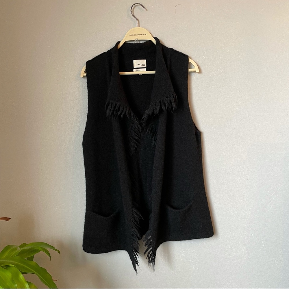 wilfred free alpaca/wool knit vest S